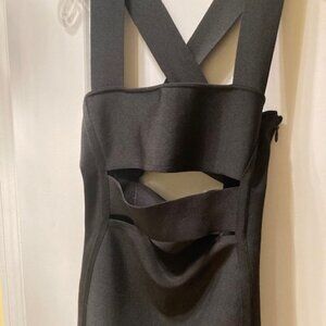Herve by Herve Leger black cut out mini dress